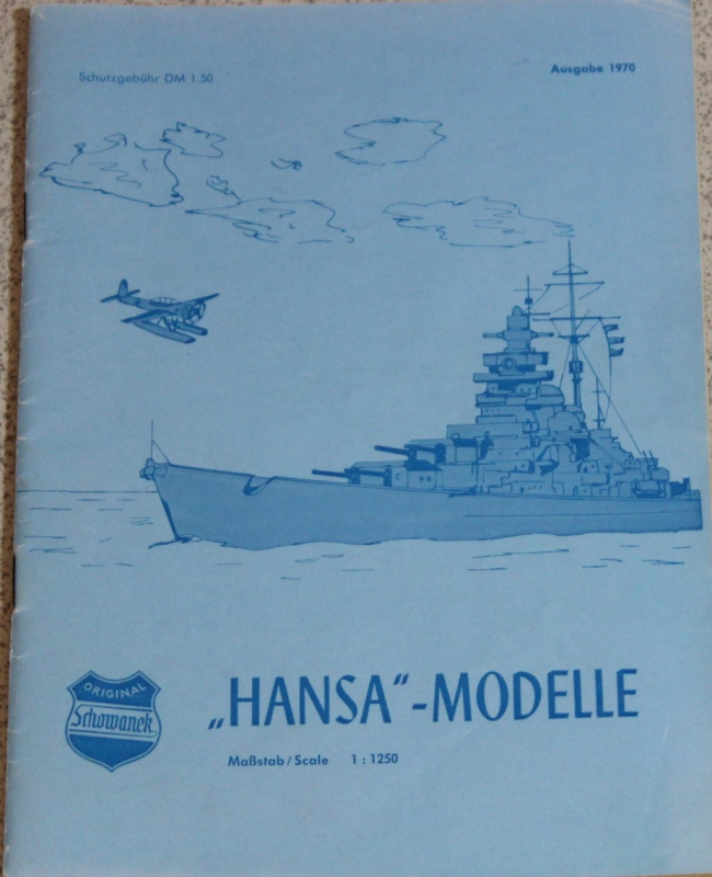 Katalogübersicht  "Hansa" - Modelle 1:1250 1970 - 1979